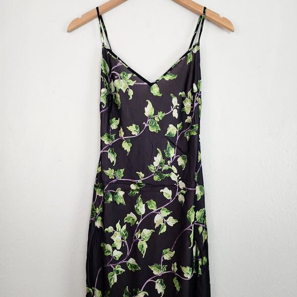 NEW Rumored Low Tide Floral Maxi Slip Dress Open Back M - Picture 3 of 9
